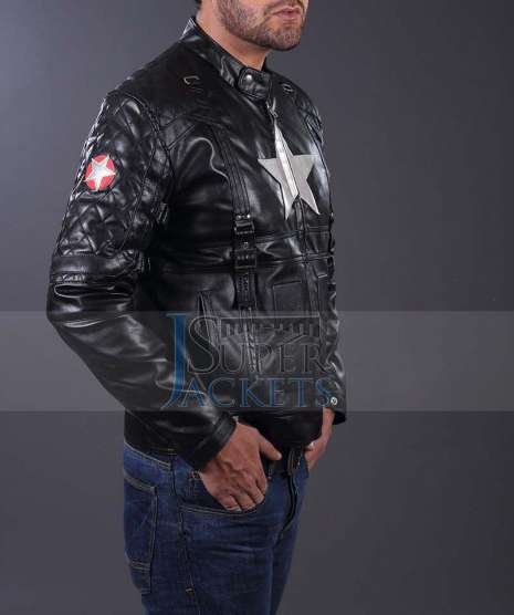 Captain America Black Leather Jacket (2)