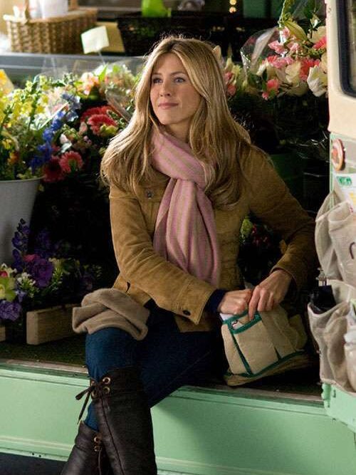 JENNIFER ANISTON BROWN LEATHER JACKET