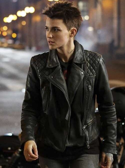 RUBY ROSE BATWOMAN LEATHER JACKET