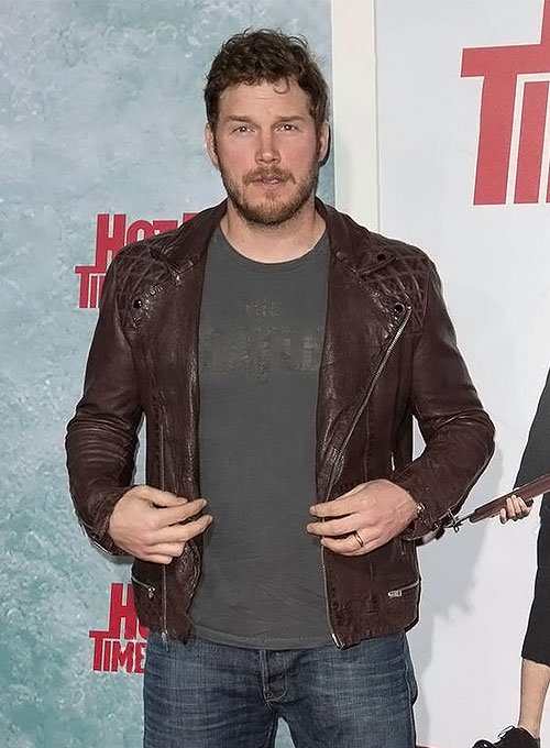 Chris Pratt Quilted Leather Jacket
