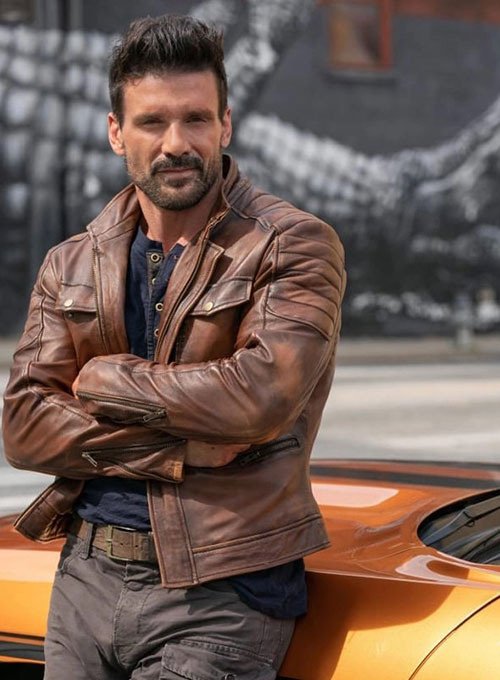 Frank Grillo | Boss Level Roy Pulver Leather Jacket