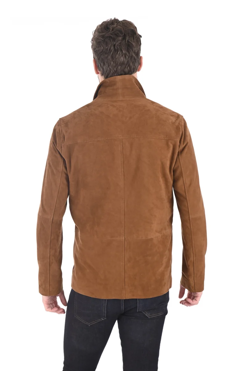 Ashton Men Suede Leather Blazer Coat - Image 5