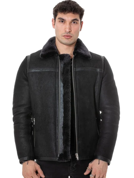 David Gandy WW2 Raf Aviator B3 Shearling Bomber Jacket