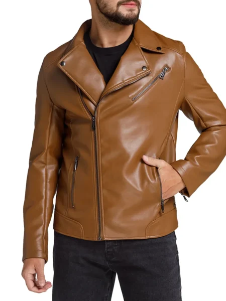 Marlon Perfecto Motorcycle Biker Leather Jacket