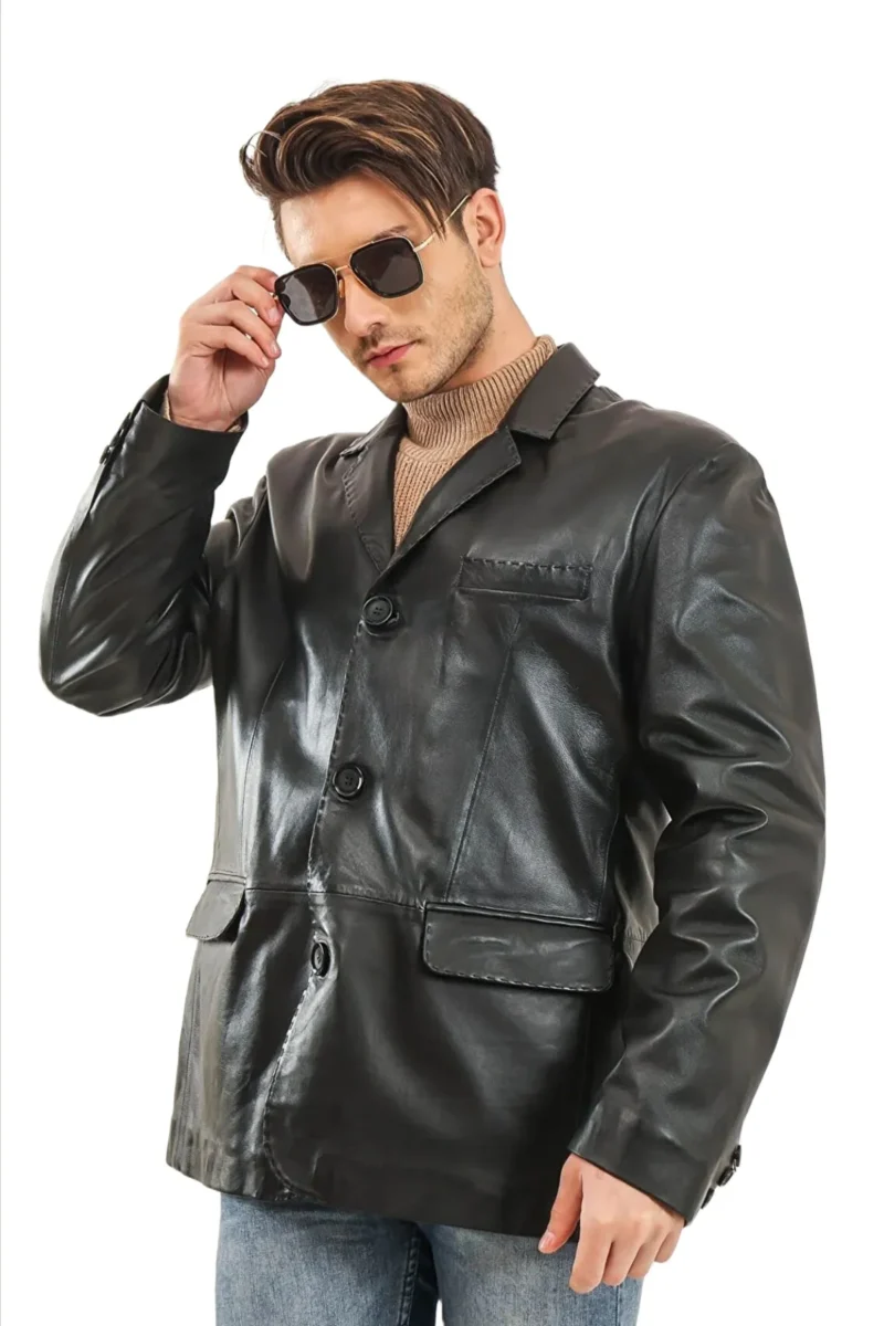 Luka Teixeira Black Men’s Stylish Blazzer Coat