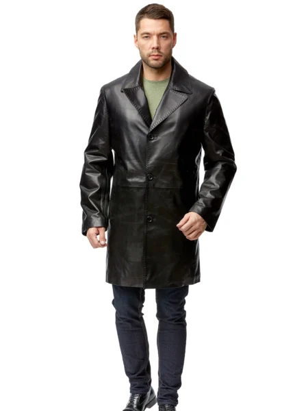 Johannes Lucky New Zealand Leather Classic Long Coat