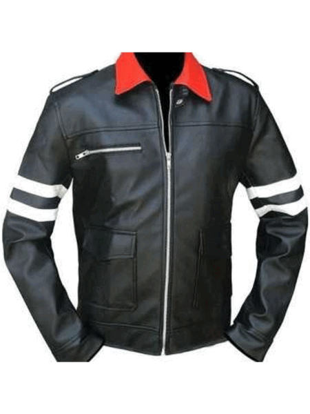 Alex The Prototype Black Casual Sheepskin Leather Jacket
