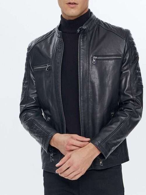 Vintage Leather Jacket Black