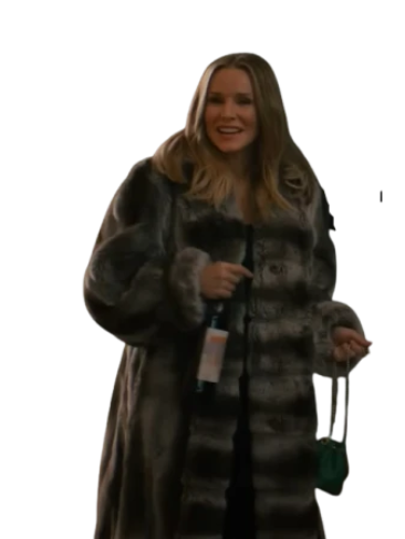 Kristen Bell Nobody Wants This 2024 Faux Fur Coat