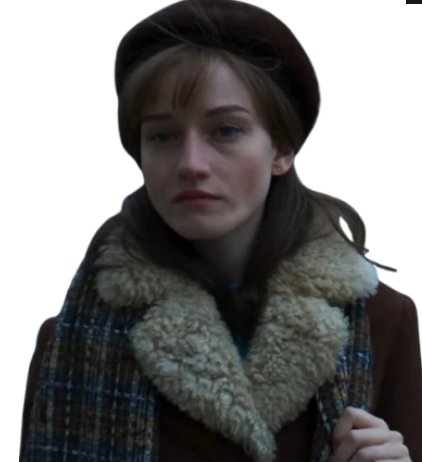 Julia Garner Apartment 7A 2024 Brown Shearling Jacket