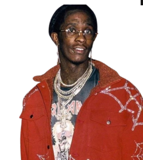 Spider Young Thug Red Shearling Jacket