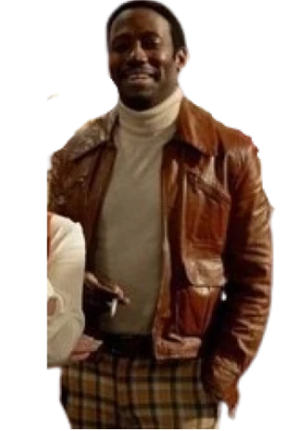 Lamorne Morris Saturday Night 2024 Leather Jacket