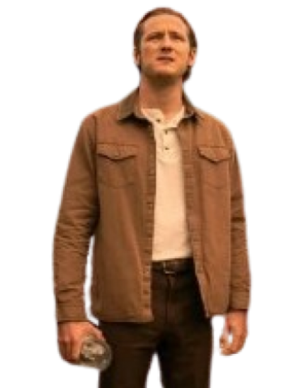 Lewis Pullman Salems Lot 2024 Brown Jacket