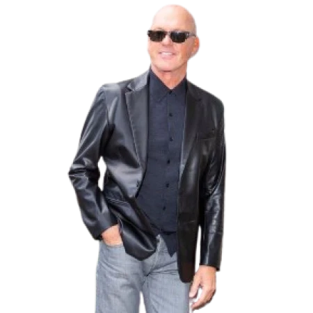 Michael Keaton Black Leather Jacket