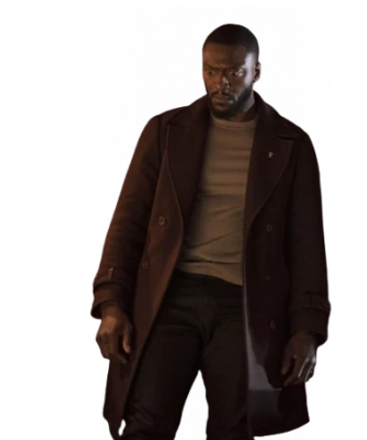 Aldis Hodge Cross 2024 Trench Coat