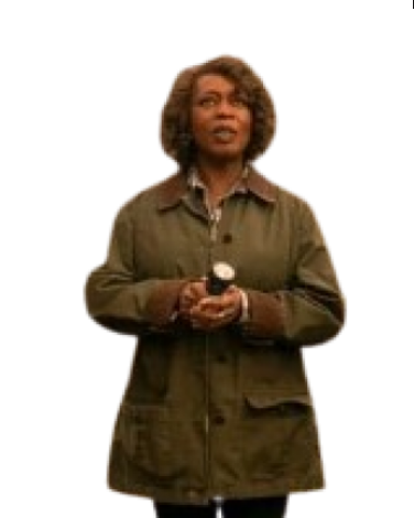 Alfre Woodard Salems Lot 2024 Green Cotton Jacket