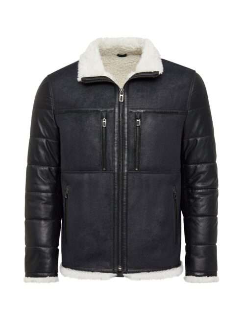 Men's Black Teddy Coat