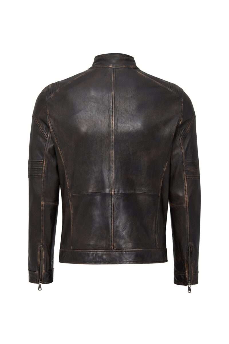Kobe Men's Bronze Leather Jacket - Image 2