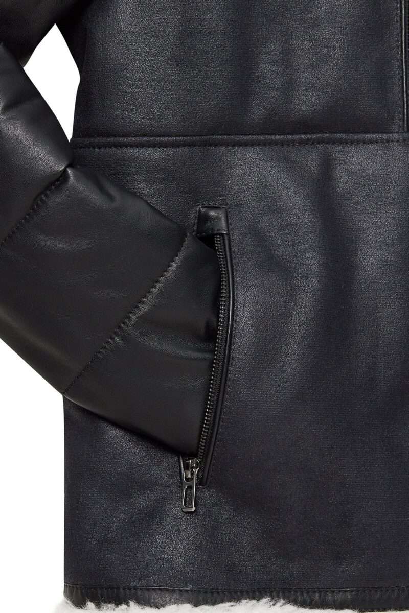 Men's Black Teddy Coat