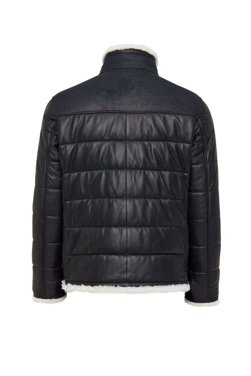 Zermatt Men's Black Teddy Coat - Image 4