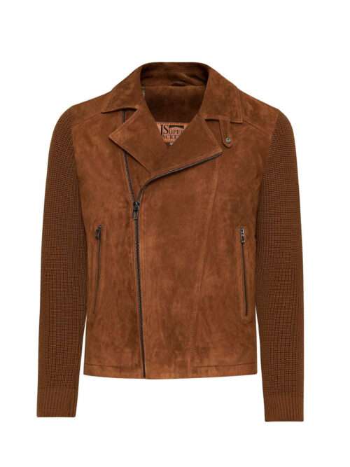 Marcus Men's Brown Suede Leather Jacket
