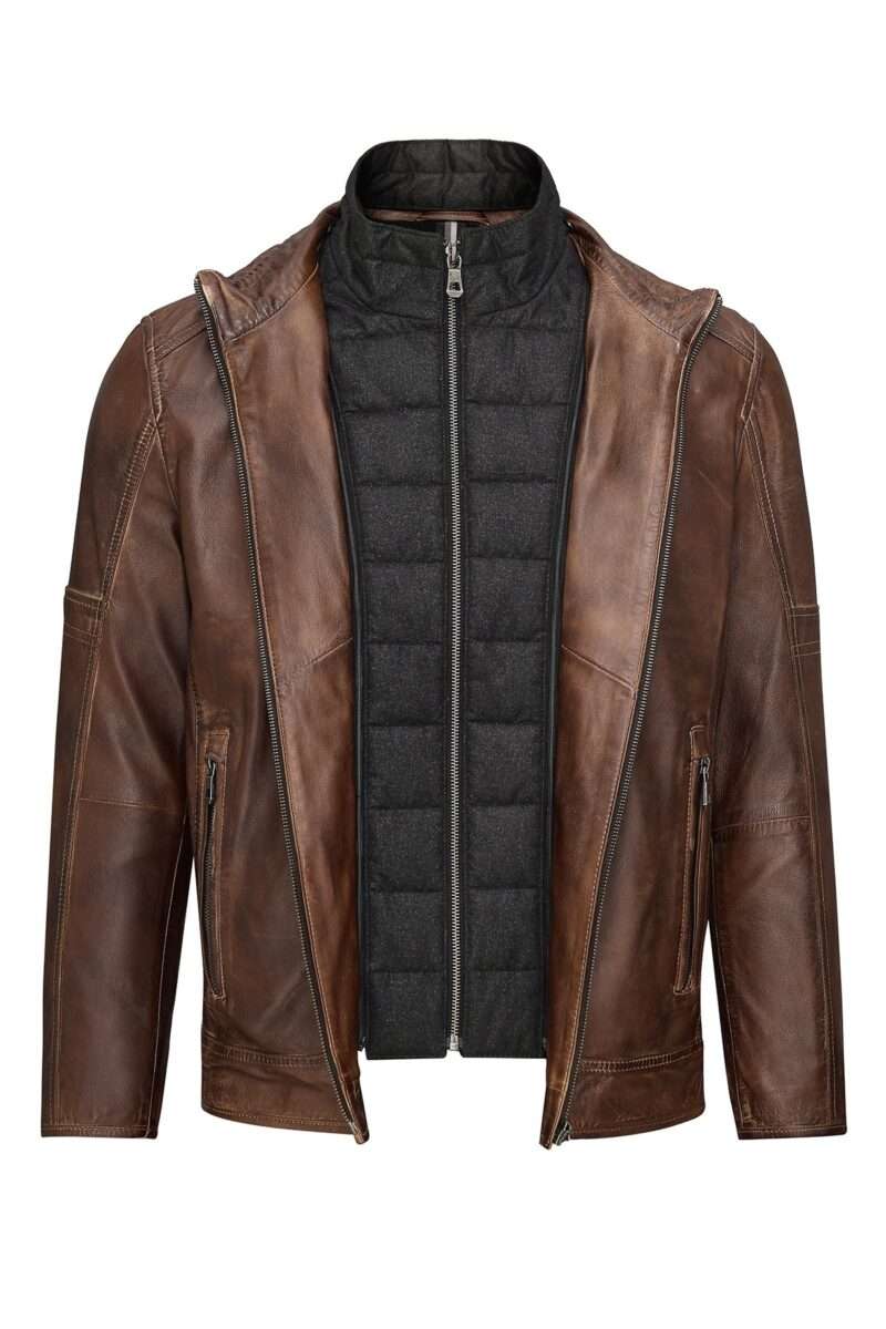 Mbappe Men's Brown Leather Jacket - Image 6