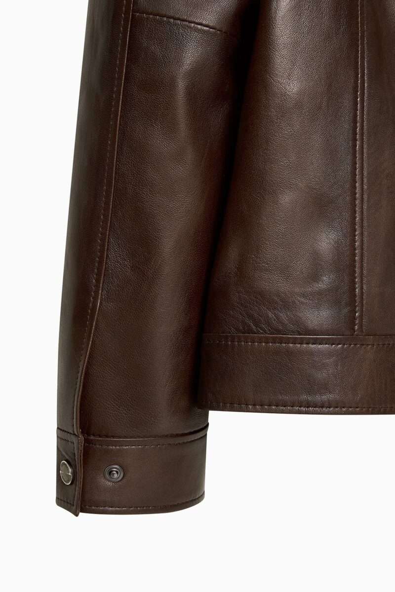 Bruno Men's Brown Leather Jacket - Image 6