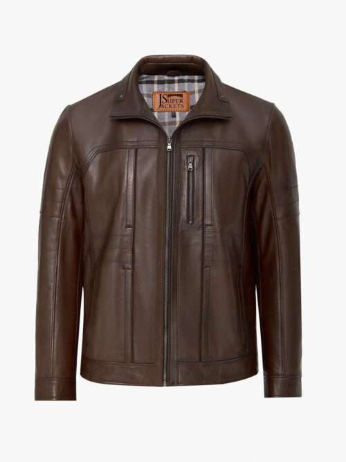 Bruno Men's Brown Leather Jacket