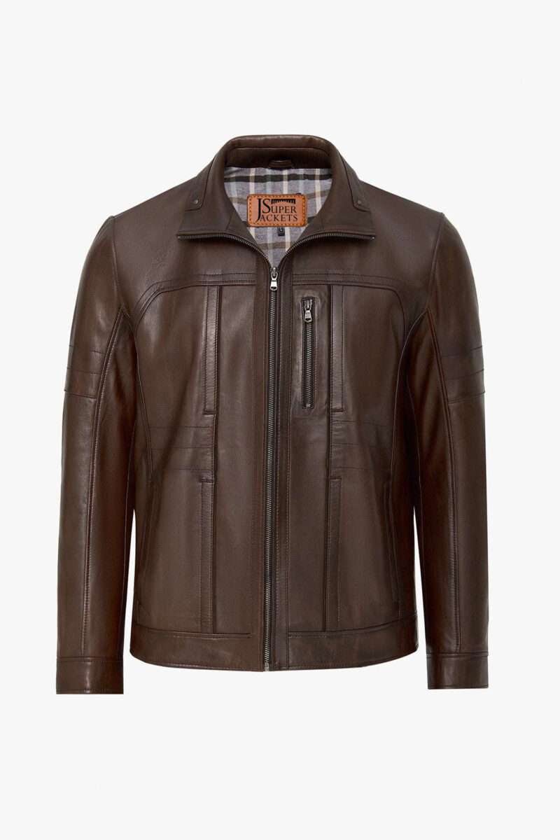 Bruno Men's Brown Leather Jacket