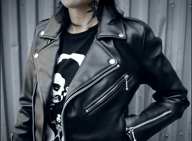 Vegan leather jacket