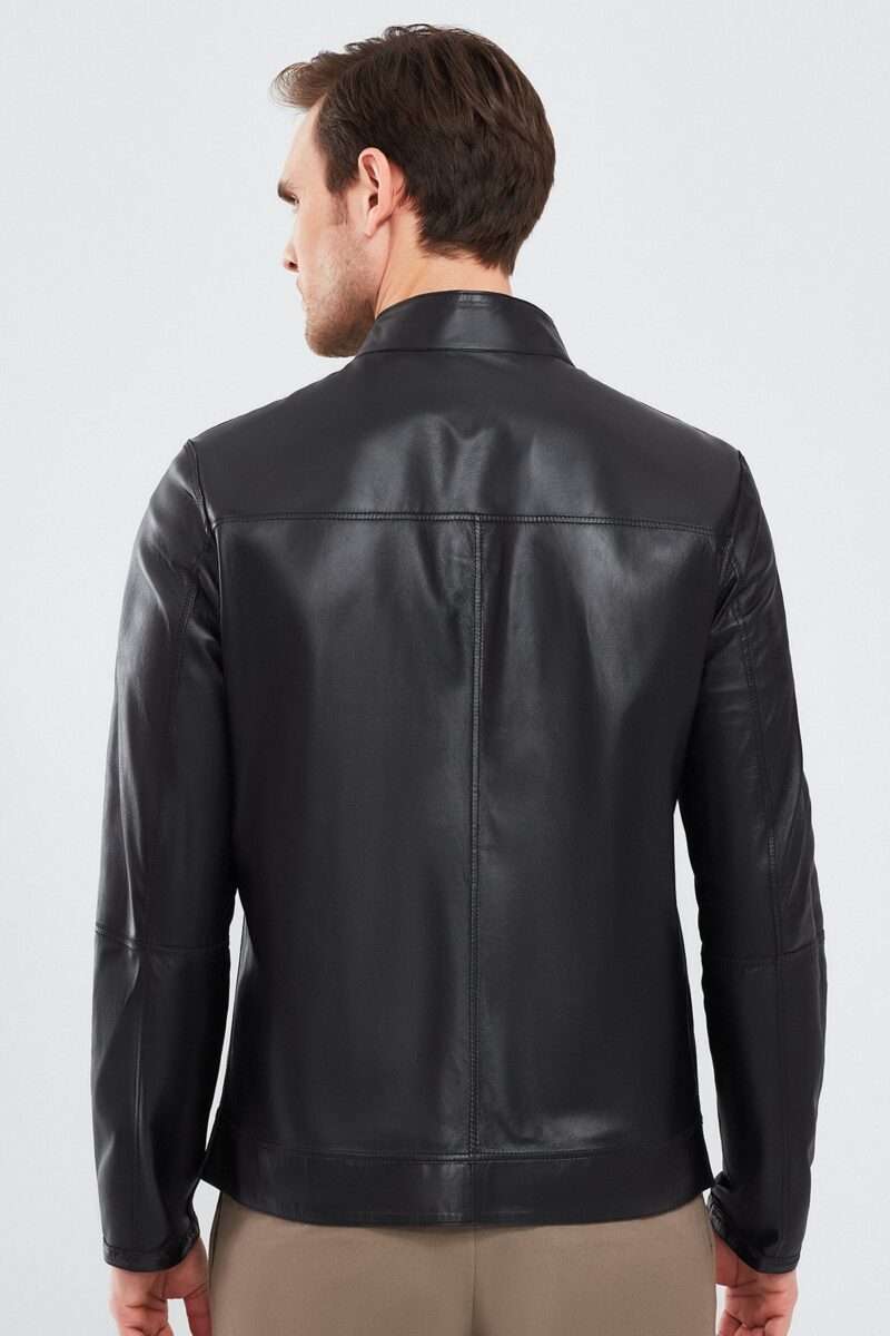 Clint Men's Black Suede Double-Sided Leather Jacket - Image 2